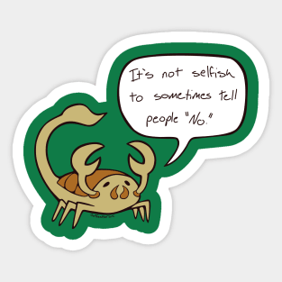 Boundaries Scorpion Sticker